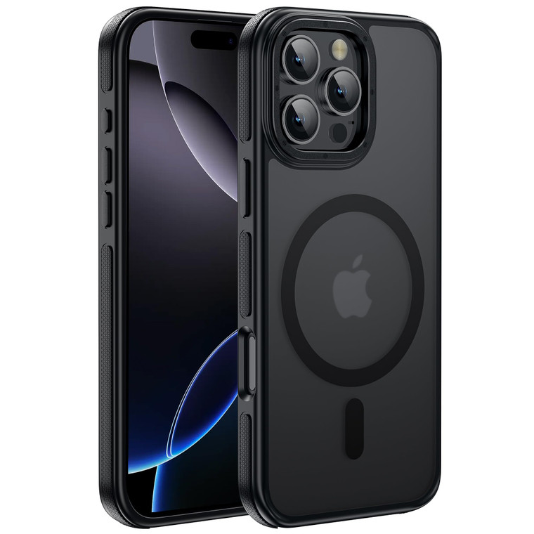 Yzoiko Strong Magnetic for iPhone 16 Pro Max case [10Ft Military-Grade Protection] Compatible with fit MagSafe Shockproof Slim Thin Cover case for iP