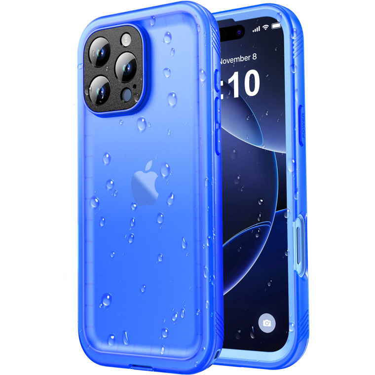 SPORTLINK for iPhone 16 Pro Waterproof Case - Shockproof Dustproof Case with Built-in Clear Screen Protector, Full Body Heavy Duty Sealed Protective