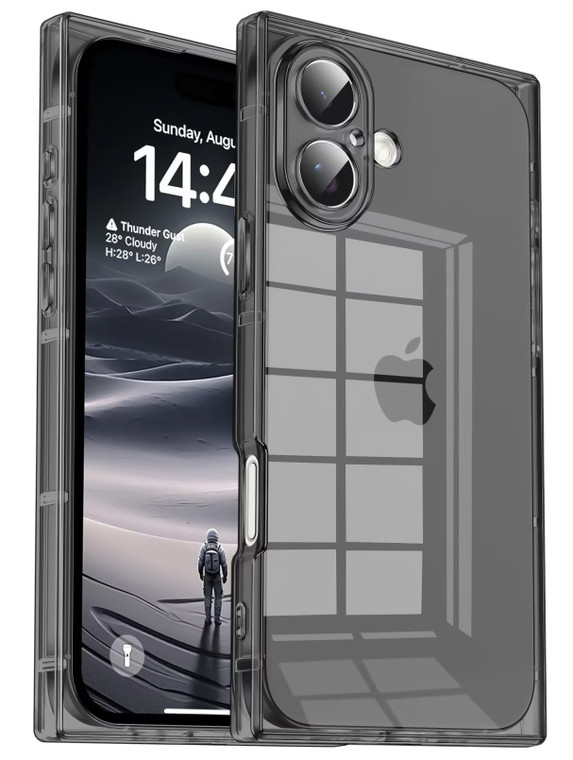 Tzomsze Case Compatible with iPhone 16 Plus Clear Case,Camera Protection,Reinforced Corners TPU Slim Shockproof Case Cover for Women Girls 6.7 inch-T