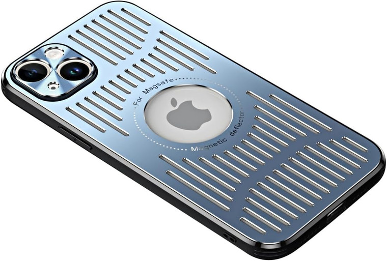 Doulings Designed for iPhone 16 Case,[Compatible with MagSafe][Military Drop & Camera Lens Protection],Luxury Aluminum Alloy Heat Dissipation Logo Vi