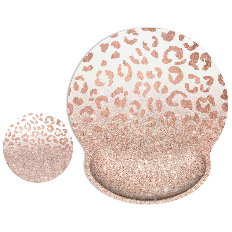 ITNRSIIET Ergonomic Mouse Pad with Wrist Support Wrist Rest Smooth Surface Non-Slip Rubber Base Comfortable Office Supplies Pain Relief, 9.8 x 9.1 in