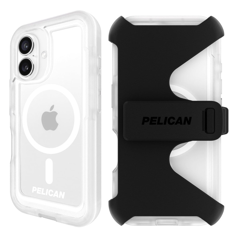 Pelican Voyager iPhone 16 Case [Compatible with MagSafe] Rugged Phone Case w/ 18ft Military-Grade Drop Protection - Heavy Duty Phone Cover w/Belt Cli