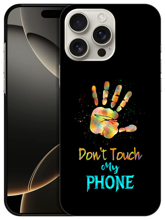 SuzaCase Back Case for iPhone 16 Pro Max, iPhone 16 Pro Max Case - Stylish Don't Touch My Palm Print Design Printed Cute, Sleek Durable Hardshell Pro