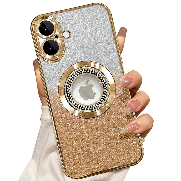 Misscase for iPhone 16 Plus Magnetic Glitter Case Compatible with MagSafe,Full Protection Slim Shockproof Anti-Scratch Case with Camera Lens Protecto
