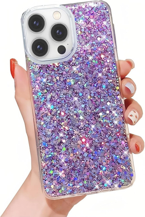 YTanazing for iPhone 16 Pro Max Glitter Case, Cute Sparkle Bling Shiny Diamond Women Girls Cases Rubber Slim Shockproof Drop Phone Protective Cover f