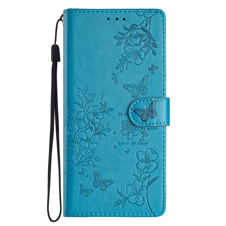 SUPWALL Degisned for iPhone 16 Plus Case Butterfly Flower Pattern Leather Folio Cover with Card Holder Kickstand, Magnetic Flip Case Flexible Soft TP