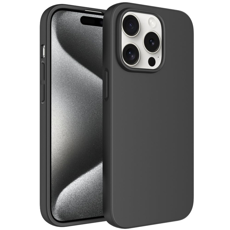 Puxicu Case for iPhone 16 Pro Max, Slim Design Matte Soft TPU Protective Cover for iPhone 16 Pro Max 6.9 inch, Black