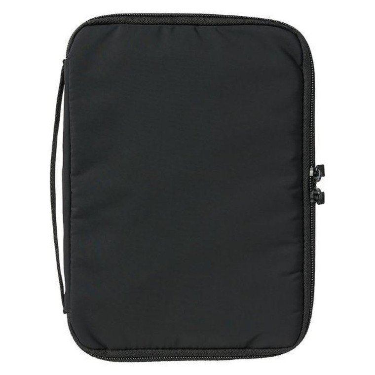 MUJI Notebook/Book Cover with Removable Pen Case, Black, A5 Size (9.16 x 6.63 inches)
