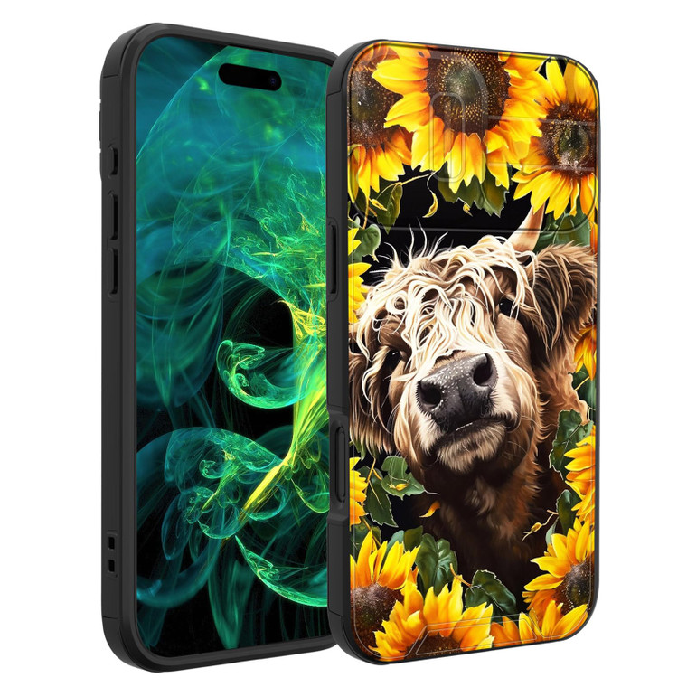 smauncucn for iPhone 16 Pro Max Case with Slide Camera Cover,Heavy Duty Dual Layer Hybrid Shock Proof Protective Rugged Bumper Case for iPhone 16 Pro