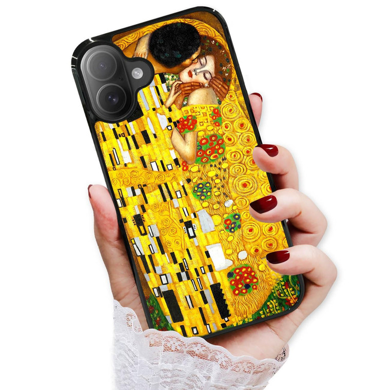 AjourTek for iPhone 16 Plus, Durable Protective Soft Back Case Phone Cover, HOT13711 Klimt The Kiss 13711