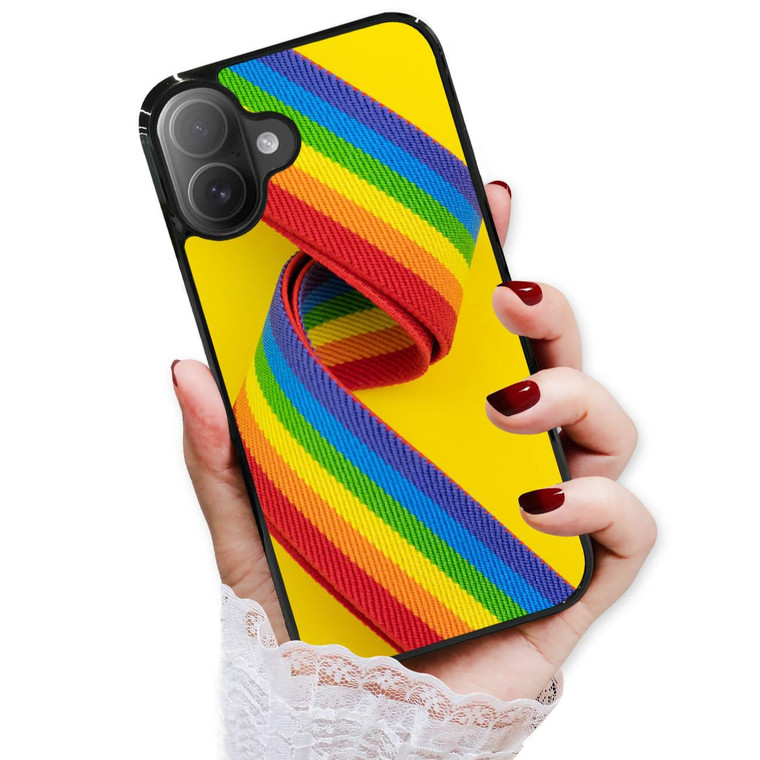 AjourTek for iPhone 16, Durable Protective Soft Back Case Phone Cover, HOT12615 Gay Pride