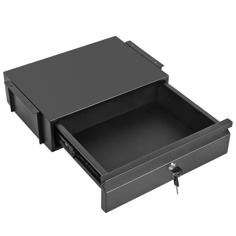 Toriexon Under Desk Drawer 15.7" x 11.8" x 4.3", Under Desk Pull Out Drawer 4.3 & 7.5 Optional Bracket Height, Storage Organizer for Workbench with