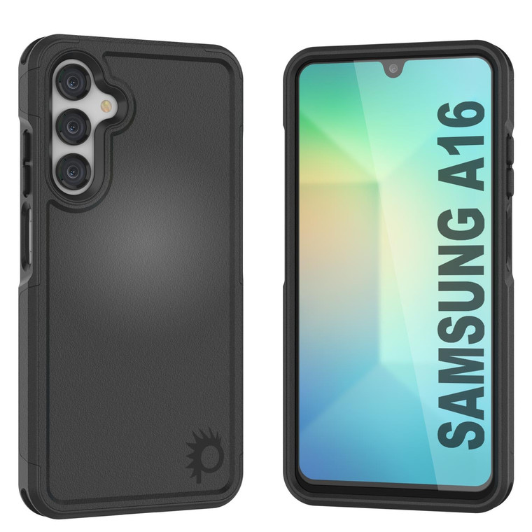 PunkCase for Galaxy A16 Case [Spartan 2.0] Clear Rugged Heavy Duty Cover | Ultra Slim Military Grade Protection W/Raised Bezel Design for Galaxy A16