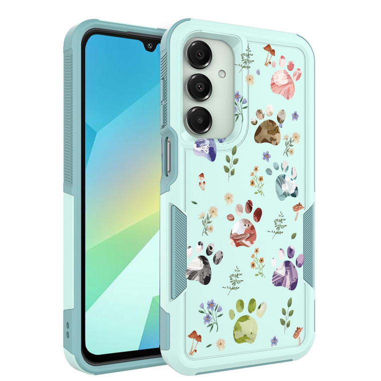 Ftonglogy for Samsung Galaxy A16 5G/4G Case: Cute Flowers Floral Design for Girls Women Slim Soft TPU Bumper Shockproof Silicone Cell Phone Cover (Do