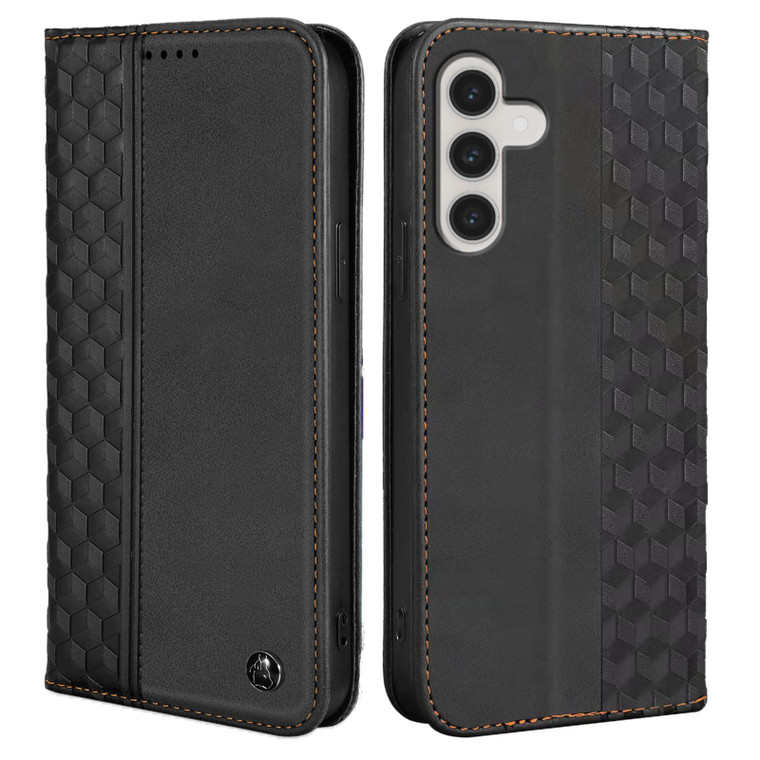 Wallet Case for Samsung Galaxy A26/A16 5G 6.7 inch 2025/2024 - PU Leather Flip Cover with Card Holder Slots, Strong Magnetic Folio Phone Case, Black