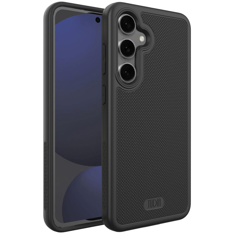 TUDIA MergeGrip [Military Grade] Designed for Samsung Galaxy S24 FE Case (2024), [Drop Tested] Dual Layer Shockproof Slim Tough Heavy Duty Protective