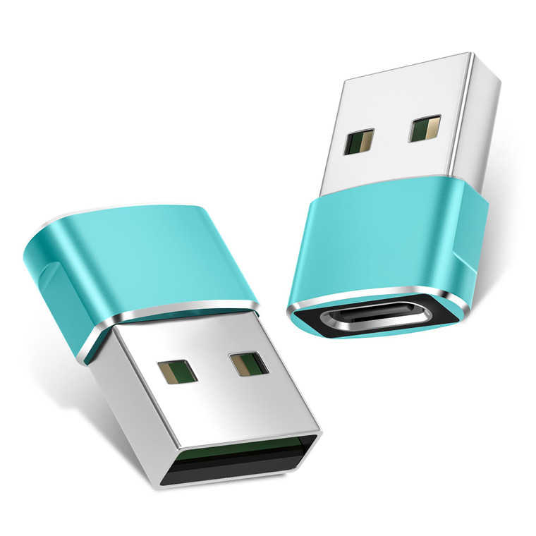 Basesailor USB to USB C Adapter 2 Pack,Type C Female to USB A Male Charger Cable Converter for Apple Watch Ultra iWatch Series 9 7 SE,AirPods Pro 2,i