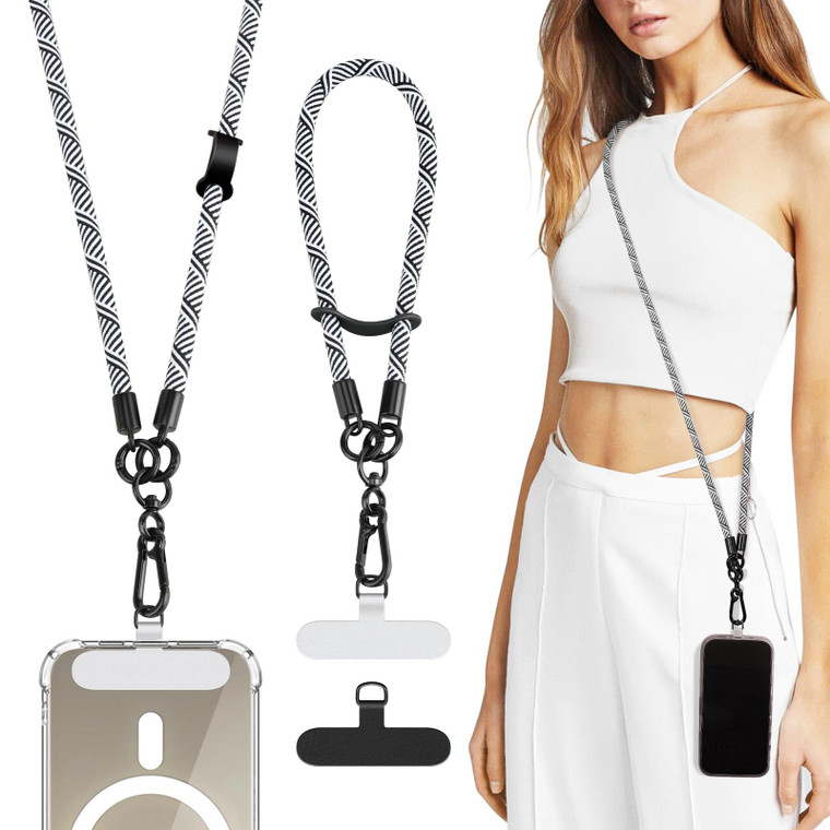 TiMOVO Universal Phone Lanyard Crossbody, Adjustable Anti-Theft Phone Strap Crossbody for Phone Cases, Cell Phone Neck Lanyard Wrist Strap for Women,