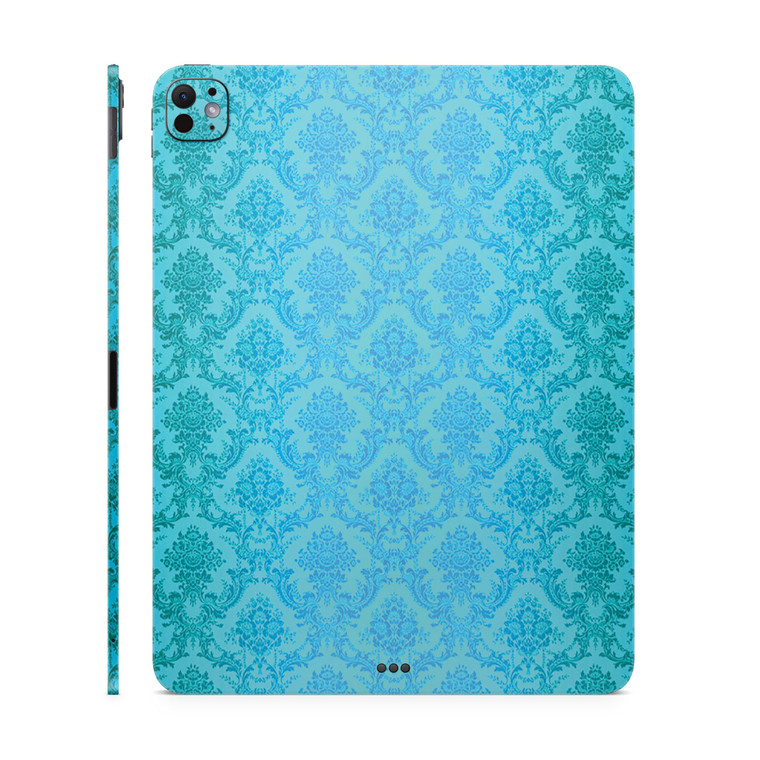 Skin Compatible with Apple iPad Pro 13 (M4) 2024 - Blue Vintage - Premium 3M Vinyl Protective Wrap Decal Cover - Easy to Apply | Crafted in The USA b
