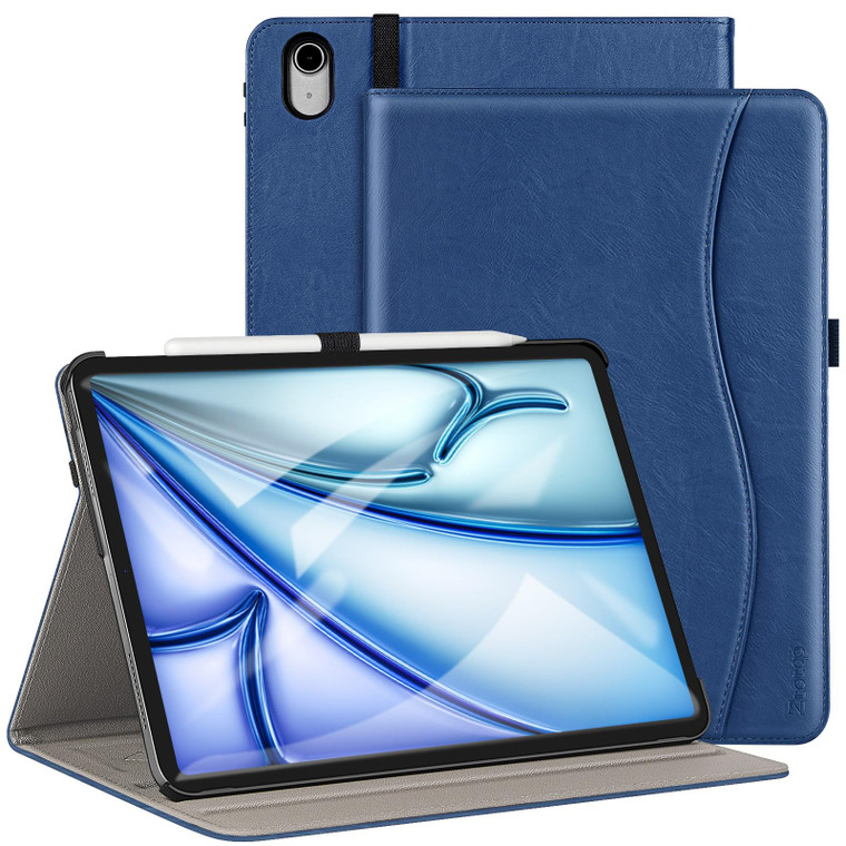 ZtotopCases for iPad Air 13 inch M3 2025 & 2024 M2 Case, Premium Leather Folio Cover (Supports iPad Pencil Charging), Auto Sleep/Wake, Multiple 4 Ang