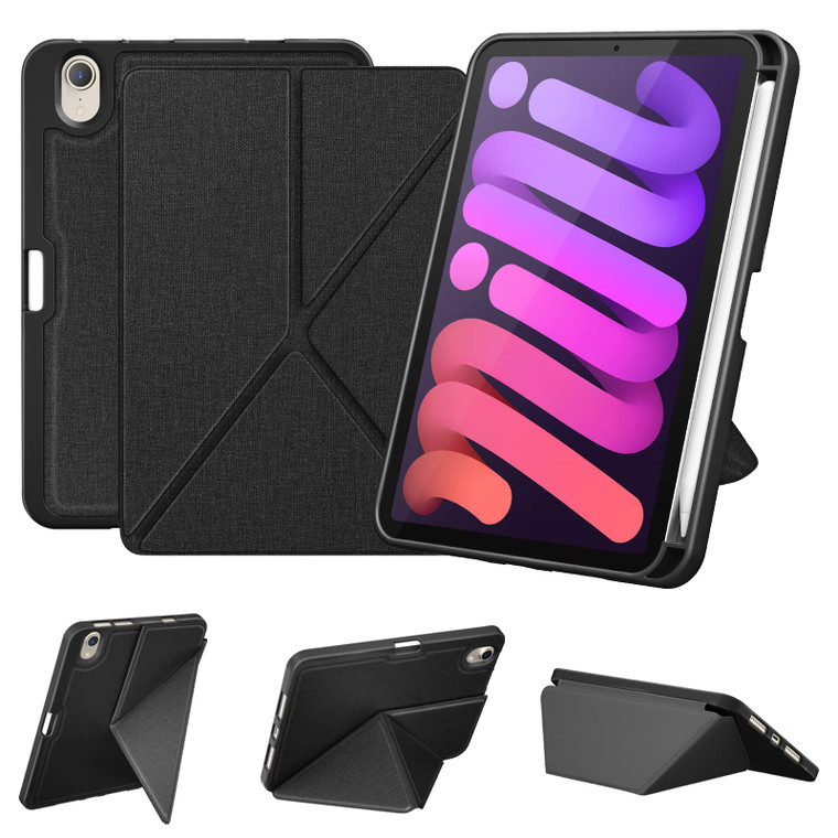 DTTO Case for iPad mini 7 (A17 Pro) 2024 / iPad mini 6 2021 8.3 inch with Pencil Holder, Multi-Angle Magnetic Standing Cover for iPad mini 7th/6th Ge