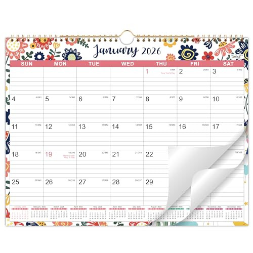 2026 Calendar - 2026 Wall Calendar, 12 Monthly Calendar 2026 from January to December, Perfect for School, Office & Home Planning, 14.75" x 11.5"