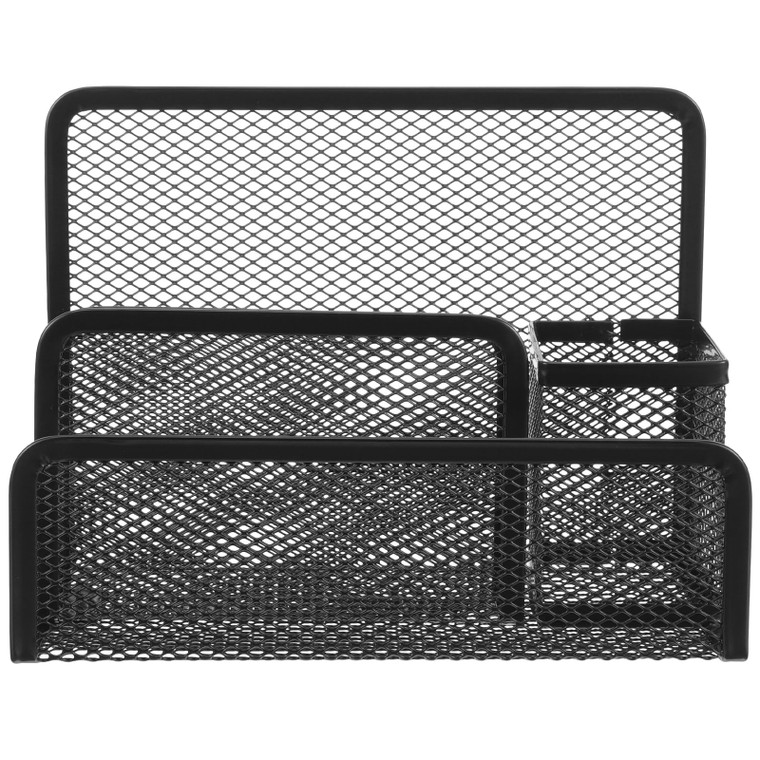 Angoily Metal Mesh Desktop File Organizer Rack 6.89 Inch Compact File Storage Holder Multipurpose Mesh Holder for Office and Home Document Organizati