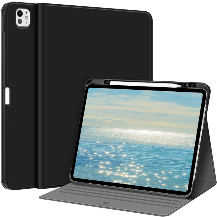 Fintie Magnetic Case for iPad Pro 13-inch (M5) 2025 / (M4) 2024 - [Built-in Pencil Holder] Multiple Angles Viewing Hard Shell Smart Stand Cover, Auto