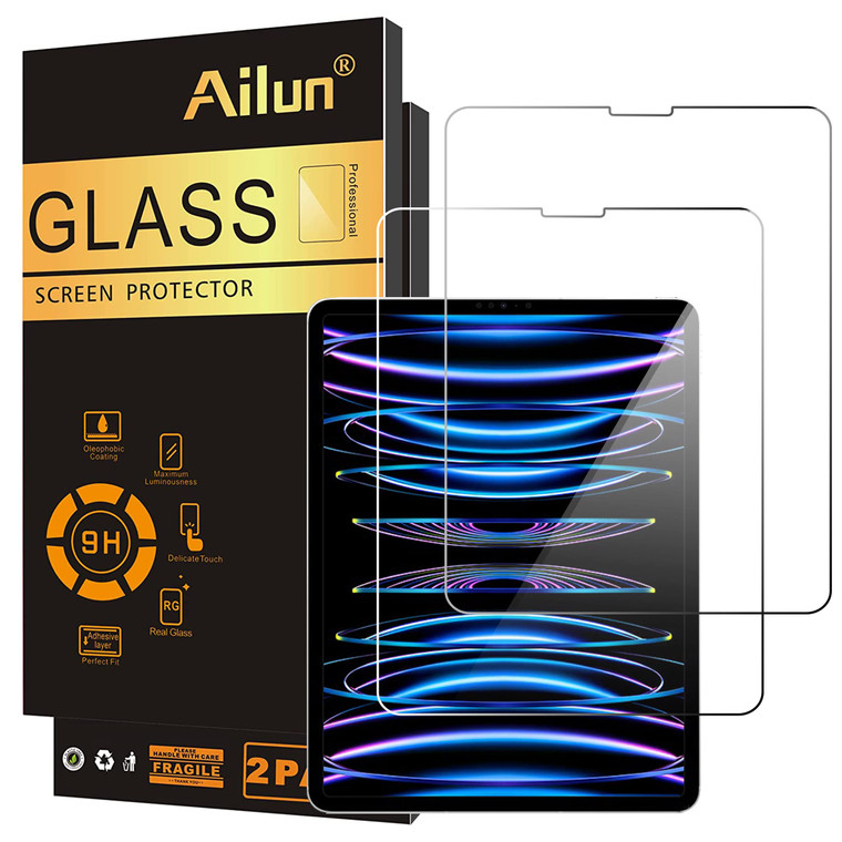 Ailun Screen Protector for iPad Air 4/5 Generation[10.9 Inch,2022 5th &2020 4th] iPad Pro 11 Inch Display[2022&2021&2020&2018 Release] Tempered Glass