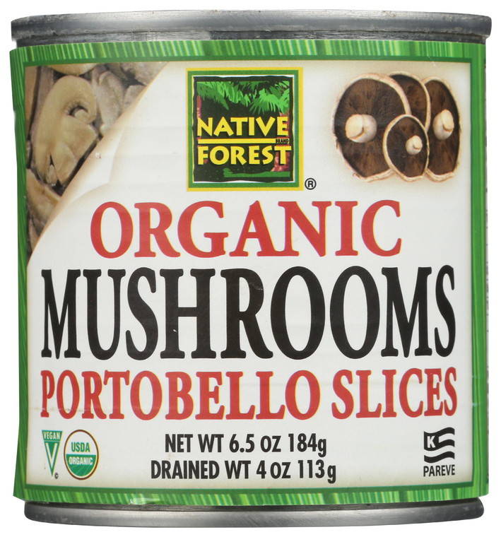 Native Forest, Mushrooms Portobello Organic, 4 Ounce