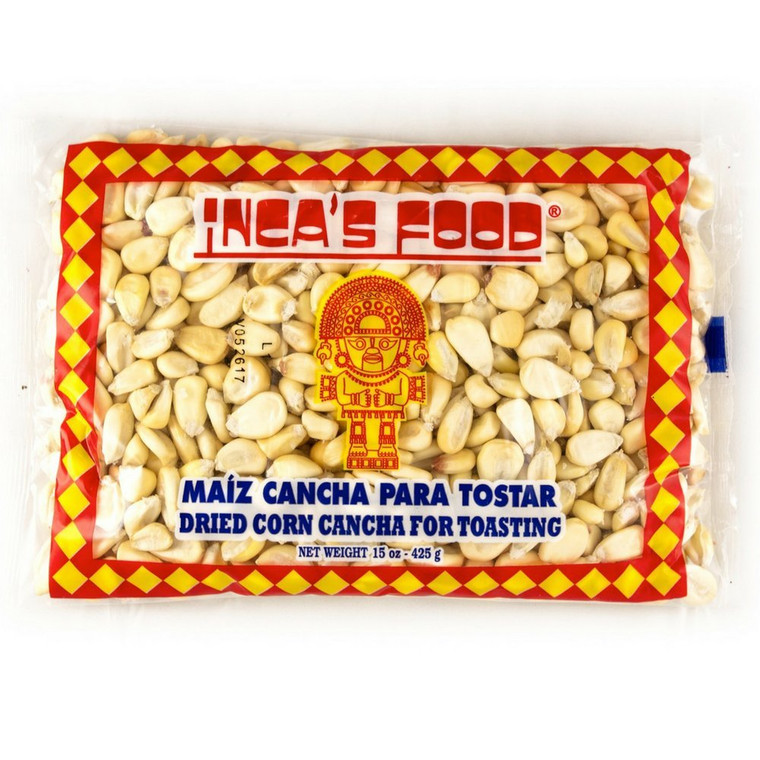 Inca's Food Maiz Cancha para Tostar - Peruvian Dried Corn for Toasting - 15 ounces