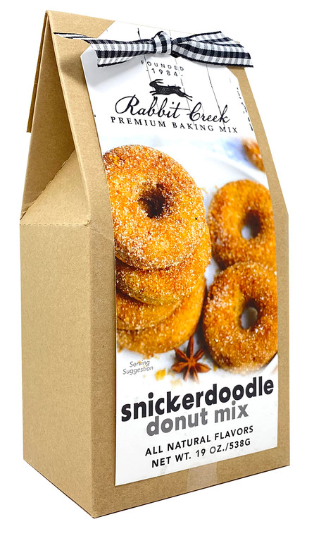 Rabbit Creek Snickerdoodle Donuts Mix  With Dusting Sugar Included  Baked Donuts, Not Fried  Donut Baking Mix
