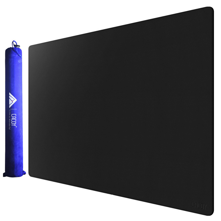 Cacoy 40" x 24" Large Desk Mat, PU Leather Desk Matt for Desktop, Leather Desk Pad Blotter, Computer Keyboard Mouse Mat, Waterproof Desk Protector Ma