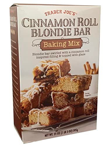 Trader Joes Cinnamon Roll Blondie Bar Baking Mix, 21 ounces (595 grams)
