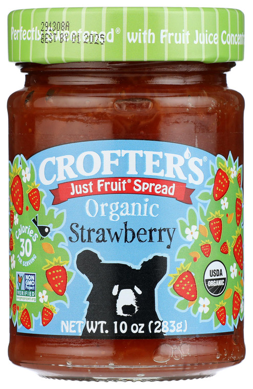 CROFTERS Organic Strawberry Fruit Spread, 10 OZ