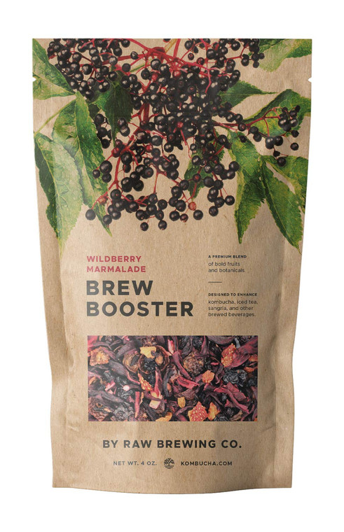 Kombucha.com Wildberry Marmalade BREW BOOSTER - Super Premium Elderberry, Currant, Strawberry Blend w/ Hibiscus & Botanicals for Creating Store Quali