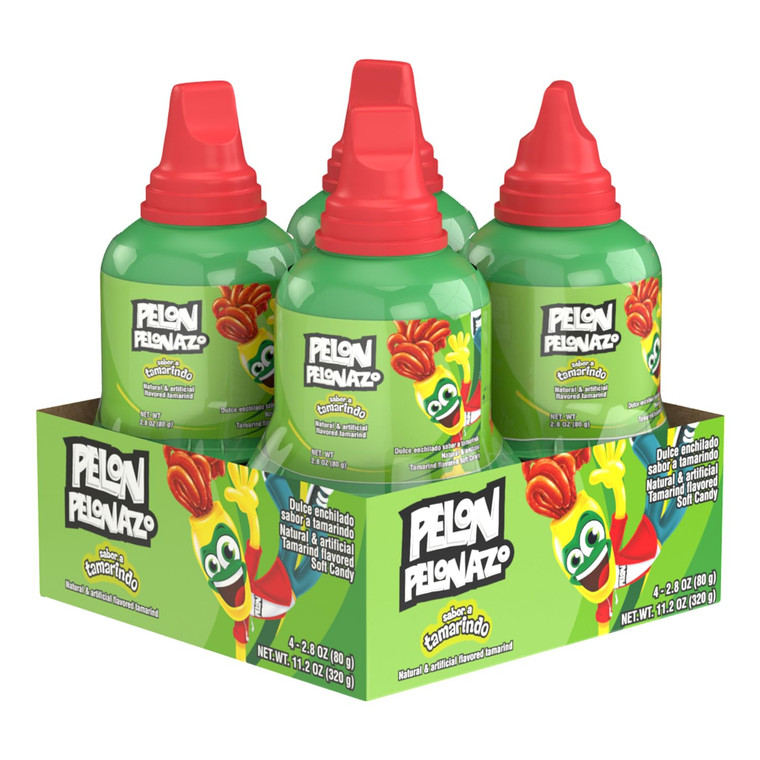 Pelon Pelonazo Mexican Tamarind Candy, 3.5 oz, 4 Count (Pack of 1)