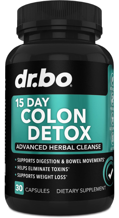 Colon Cleanser Detox for Weight Flush - 15 Day Intestinal Cleanse Pills & Probiotic - Fast Natural Laxative for Constipation Relief - Bowel Movement
