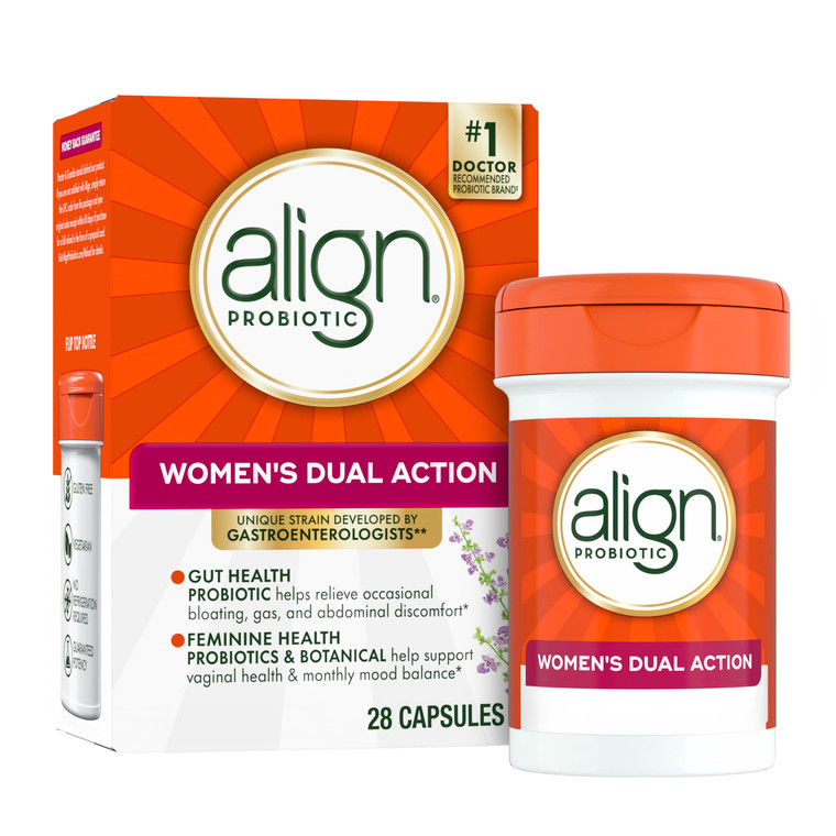 Align Probiotic, Womens Dual Action, Vaginal Probiotics for Women, Womens Probiotic for Vaginal Health Support, with Probiotics for Digestive Health,