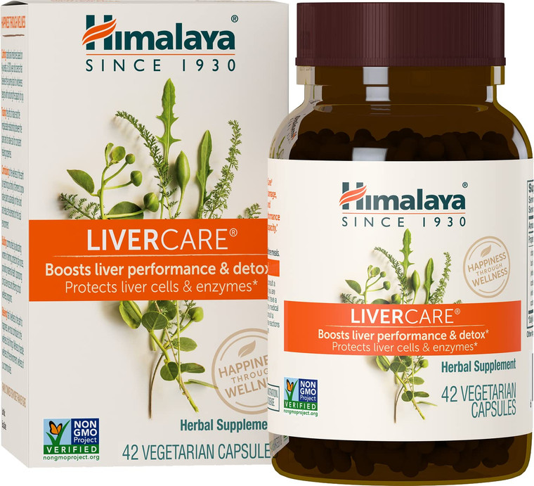 Himalaya LiverCare - Herbal Liver Support Promoting Waste Elimination, Liver Cleanse, Detox, and Bile Production - Vegan, Non-GMO, Gluten Free, 375 m