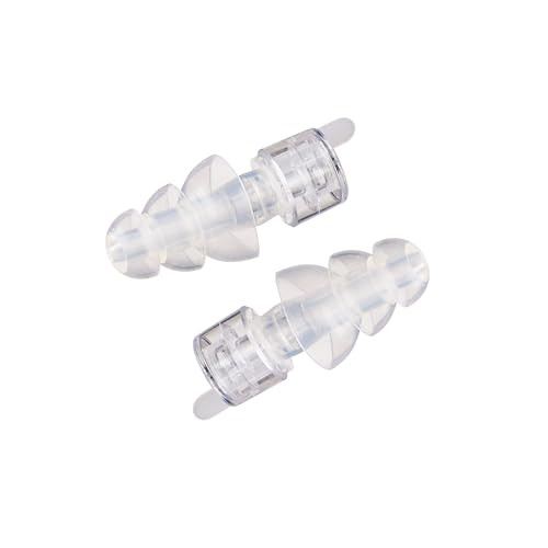 Etymotic ER20XS ETY Earplugs - Standard Size, Clear - High-Fidelity Hearing Protection - Up to 20 dB Sound Reduction - Reusable - Includes Neck Cord