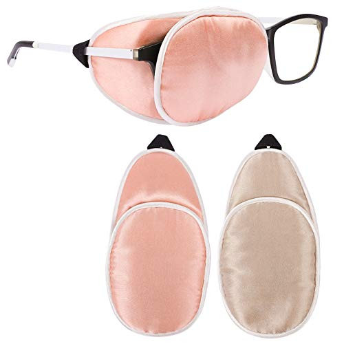 eZAKKA Eye Patches for Adults, Eye Patch Medical for Glasses, Silk Medical Eyepatch for Lazy Eye Patches for Women Amblyopia Strabismus and After Sur