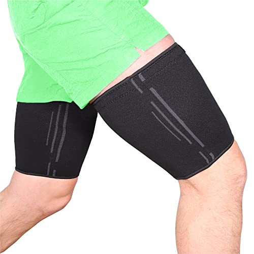 Thigh Compression Sleeve for Men & Women | Thigh Brace for Sciatica Pain Relief, Leg Injury, Hamstring & Hip Support | Ideal for Running & Workout (X