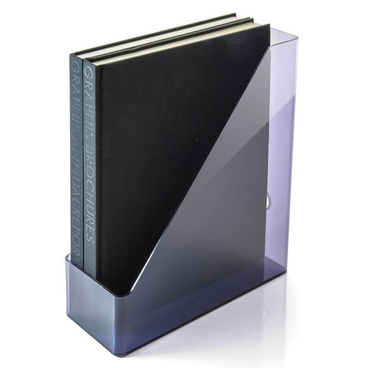 Officemate Recycled Magazine File, Smoke Gray (21510)