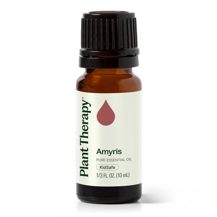Plant Therapy Amyris Essential Oil 10 mL (1/3 oz) 100% Pure, Undiluted, Calming Aromatherapy, Skin Care, Respiratory Support