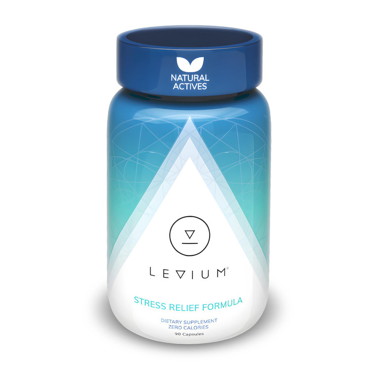Levium Stress Supplement for Calm & Mood Support | Ashwagandha KSM-66, Magnesium, L-Theanine & GABA | Supports Mental Focus & Relaxation | Non-Habit