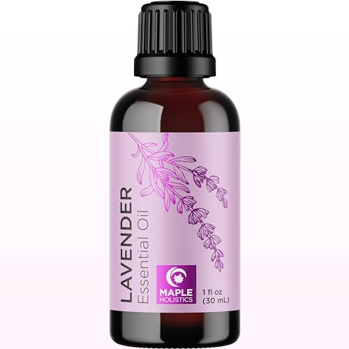 Pure Lavender Essential Oil - Lavender Oil for Hair Skin and Nails Plus Aromatherapy Diffusers Humidifiers Linens and Baths for at Home Spa Self Care
