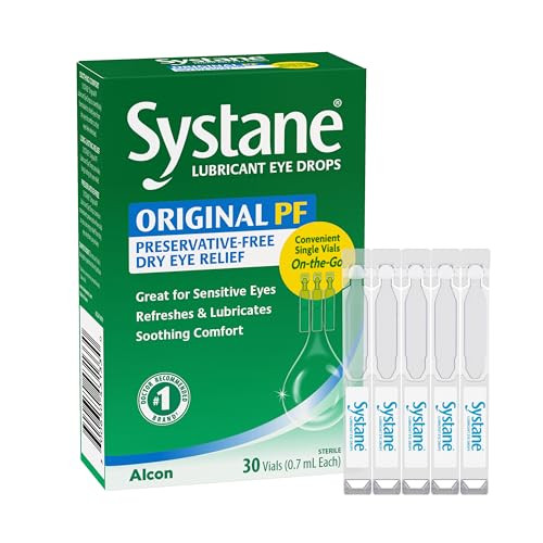 Systane Long Lasting Lubricant Eye Drops Vials Eye Drops, 30 Count (Pack of 1)