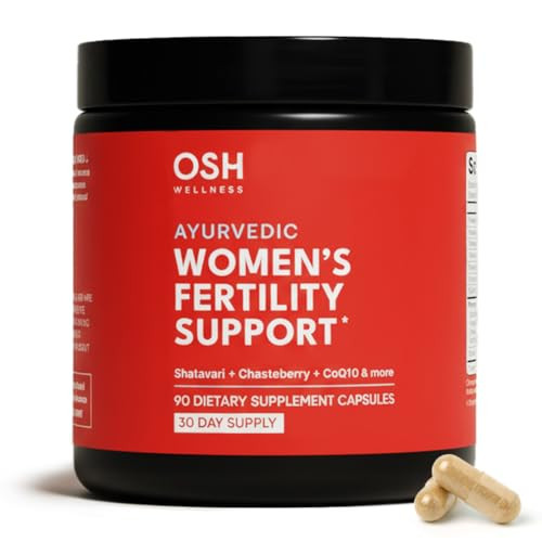 Freshly Moms Ayurvedic Fertility Supplements for Women | Support Ovulation | Conception for Women | Egg Quality | Maca Root, Vitex, & Vitamins | Vega
