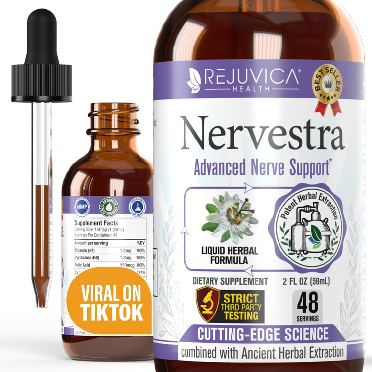 Nervestra - Nerve Health, with Alpha Lipoic Acid, to Bolster Nerve Health and Support Healthy Nerve Function - Alpha Lipoic Acid, Vitamin B6, White W